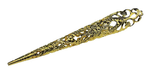 Imagen 12 de 12 de 2xchinese Antiguo Hueco Punk Antiguo Oro Garra Nudillo