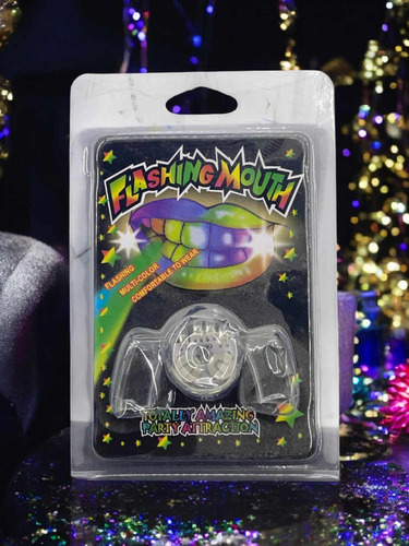 Luz Led Creativa Para Disfraz - Dientes Iluminados / 3 Pzas Rgb