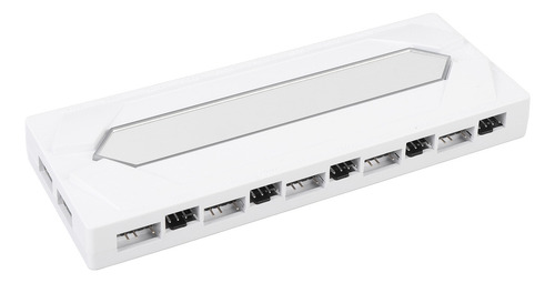 Hub Divisor De Ventilador Argb Pwm Blanco Y Blanco, 1 A 10 S