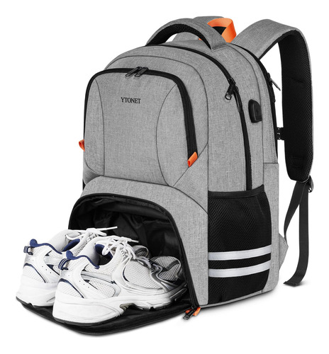 Mochila De Gimnasio Ytonet Para Hombre Y Mujer Con Compartim