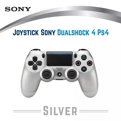 Sony Dualshock 4 Joystick Ps4 Original Plateado Pc