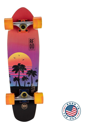 Patineta Tabla Skateboard 26  Mini Branson - Sunset Palm