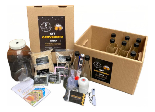 Kit De Elaboración De Cerveza Artesanal En Casa - Mona