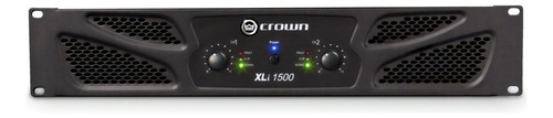Crown Xli1500 Poder Amplificador Potencia 900w 2 Canales Color Negro Potencia De Salida Rms 900 W