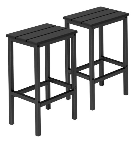 Juego De 2 Taburetes De Cocina, Taburetes Cuadrados De ...