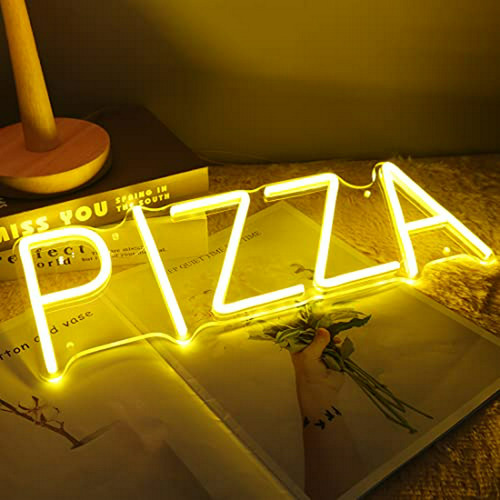 Neón Pizza Led 5v Usb Para Bar Restaurante Decoración