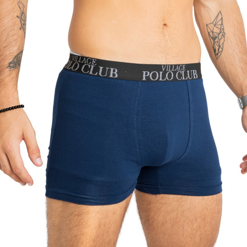 Imagen 4 de 6 de Boxer Pack X6 Village Polo Club Liso Y Rayado