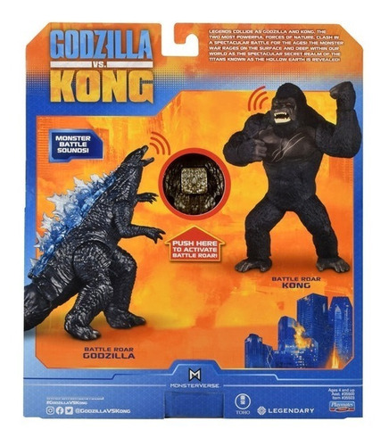 Figura Kong Battle Roar - Godzilla Vs Kong
