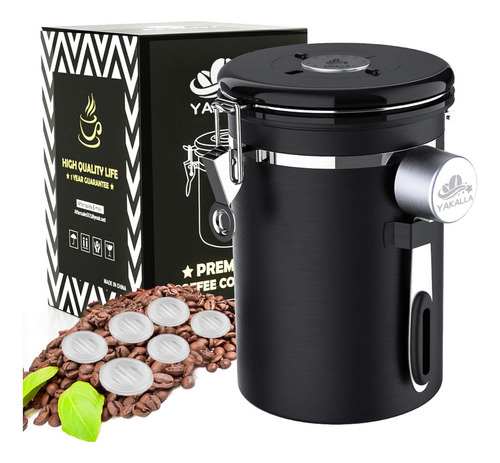 Recipiente De Café Hermético De 1.8l Con Cuchara Medidora