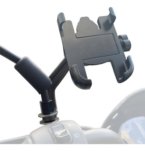 De Base Soporte Celular Moto Retrovisor Universal Metal