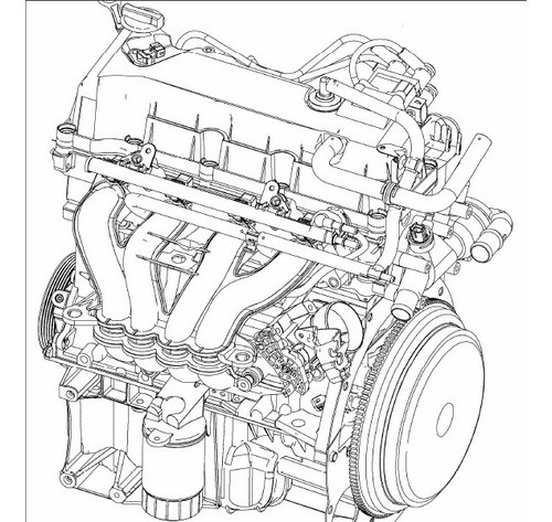 Imagen 1 de 4 de Manual De Taller Motor Zetec Rocam Ford Fiesta Ka Ecosport 