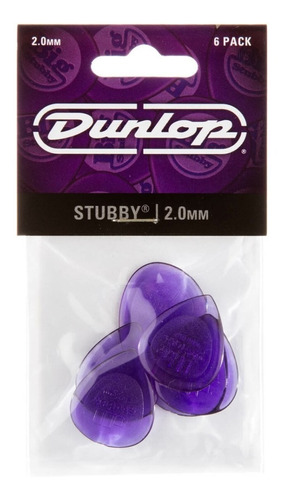 Pack 6 Uñetas 2.0 Stubby 474p20 Jim Dunlop Musicstore