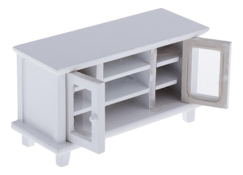 Mueble De Televisor De Desmontable / Miniatura Blanco
