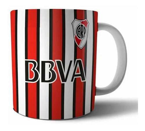 Taza Ceramica Sublimada River Plate Tricolor #254