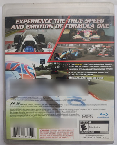 F1 Championship Edition Original Playstation 3 (Usado)