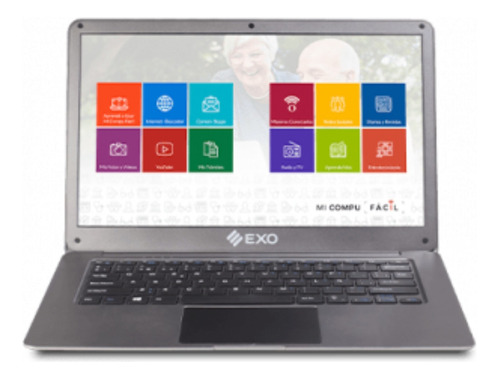 Notebook EXO Smart L37 Plus gris 14", Intel Celeron N4020  4GB de RAM 500TB HDD 64GB SSD 1366x768px Windows 10 Home