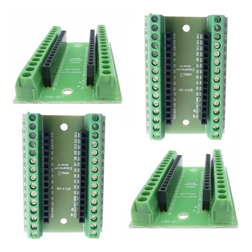 Tecneu 4 Piezas De Screw Shield Arduino Nano V3.0 Terminal De Clemas Borneras