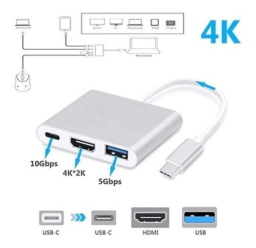 Adaptador Tipo C Para Hdmi Dex Station