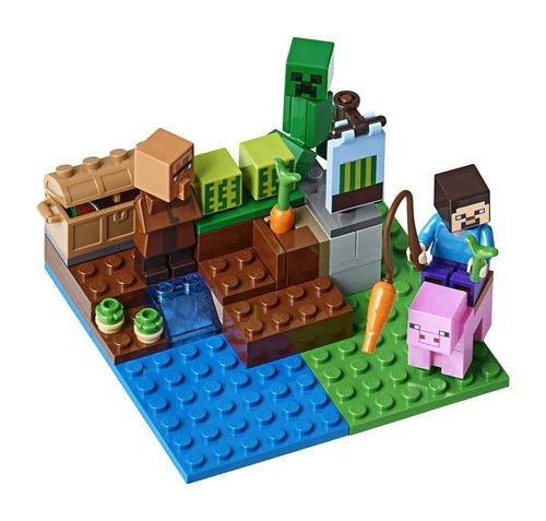 Lego Minecraft La Granja De Melones 69 Pcs 21138 Modelo