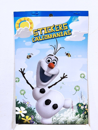 Disney Frozen Olaf Verano Block De Stickers Calcomanias