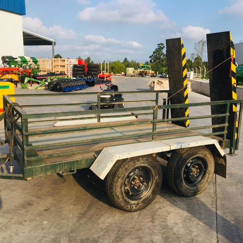 Trailer Para 1500 Kg Con Rampa Y Barandas