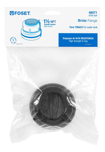 Caixa de flange Foset de 6 flanges para estanqueidade premium de 1 1/2 lata