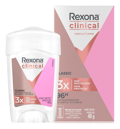 Desodorante Rexona Clinical Classic Women En Crema X 48 G