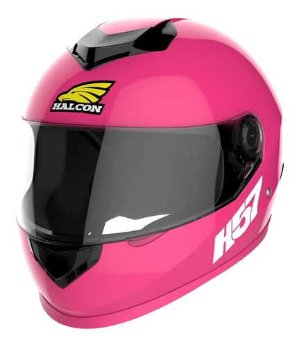 Imagen 1 de 3 de Casco para moto integral Halcon H57 rosa talle L