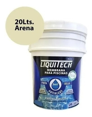 Pintura Piscina Pileta Merclin Liquitech 20 Lts Pinta Sella