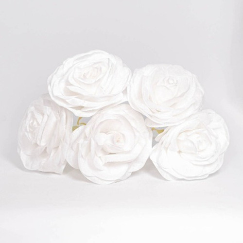 Flor Difusora Rosa Blanca Aromatizante X 10 Unidades