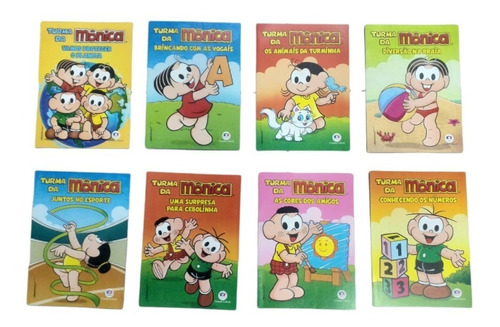 Coleção Turma Da Mônica - C/ 8 Livros