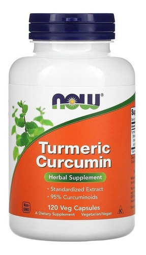 Now Foods, Curcumina De Cúrcuma, 120 Cápsulas Vegetales Sfn