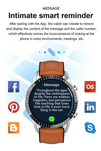 Para Teléfono Bluetooth Reloj Inteligente Hombres