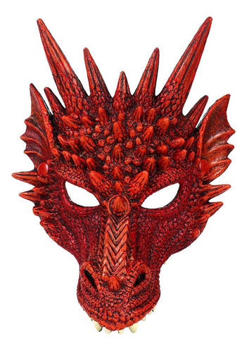 Máscara De Dragão Com Capa De Cabeça Inteira Para Cosplay Pr