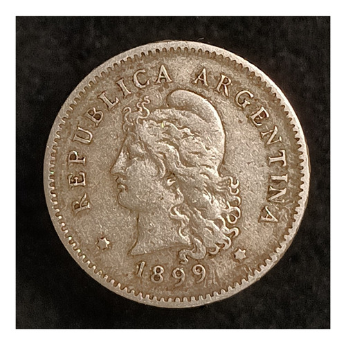Argentina 10 Centavos 1899 Muy Bueno Cj 93.1 Normal