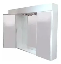 Comprar Peinador Espejo Botiquin Baño Laqueado Triptico Nuevo 80 Cm