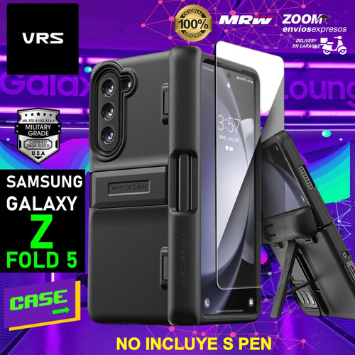 Forro Vrs Samsung Galaxy Z Fold 5 Con Soporte De S Pen