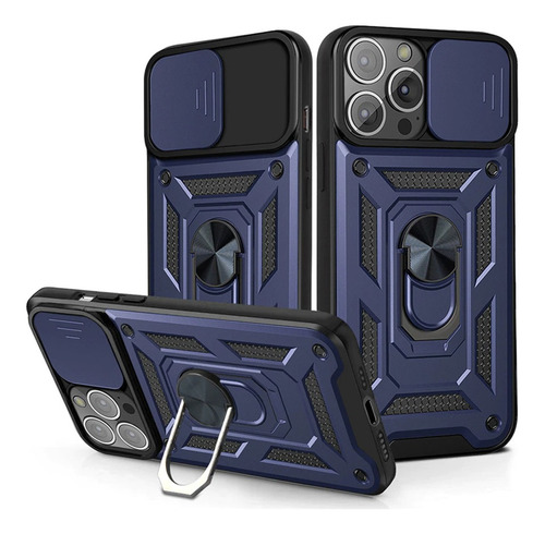 Imagen 1 de 1 de Funda Case For Xiaomi Redmi 9a Holder Protector Camara Azul