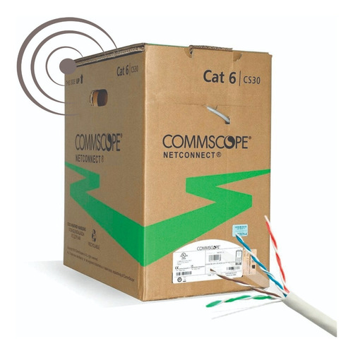 Cable De Red Utp Cat6 Por Metros Amp Te Commscope 100% Cobre