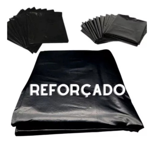 Saco Para Lixo 300 Litros Uso Pesado Resistente 50 Unidades