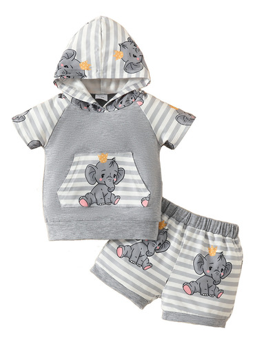 Conjunto De Pantalones Cortos De Verano R Baby Suit A Rayas