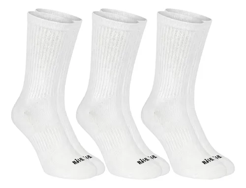 3 Pares Meia Corrida Poliamida Trifil Cano Alto Esportiva
