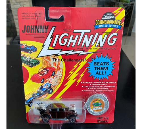 Johnny Lightning Bochito Vintage Volkswagen Bug Bom Año 1993