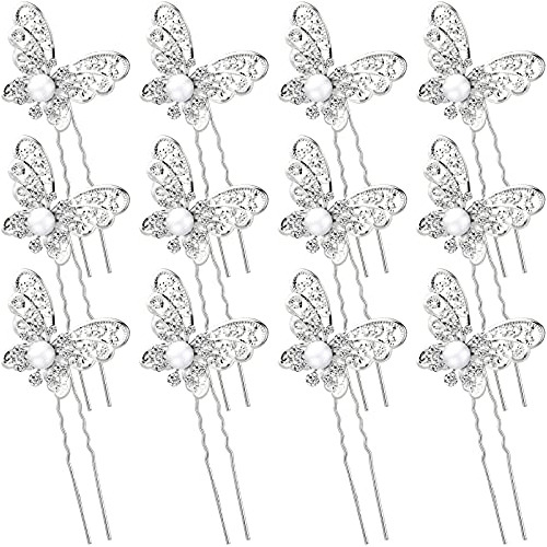 12 Piezas Butterfly Peluquería Piel De Mariposa Clips 6g7mh