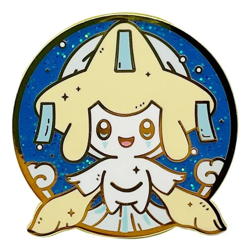 Broche Boton Pin Metalico Anime Pokemon Jirachi Legendario D