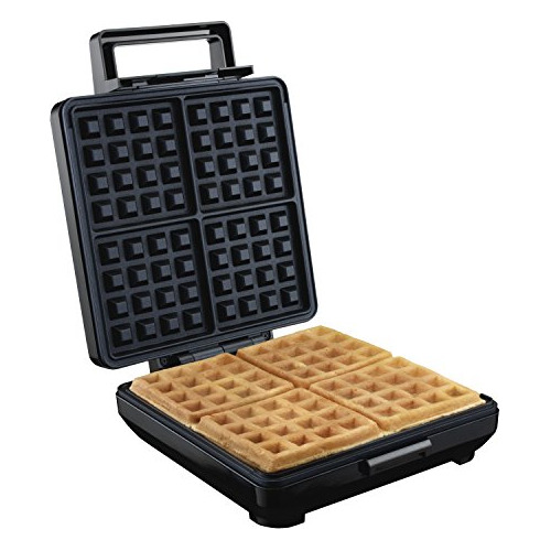 4 Rebanadas Non Stick Belgian Waffle Maker Luces Indica...