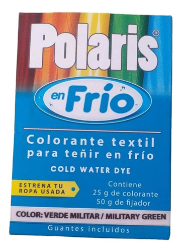 Tinte Textil Colorante Ropa En Frio Caja Grande Con Fijador 