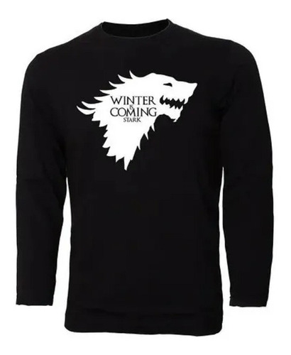 Polera Manga Larga Game Of Thrones Stark, Got *