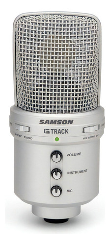 Samson G-track Gm1u Micrófono Condenser Usb Con Interfaz Color Gris