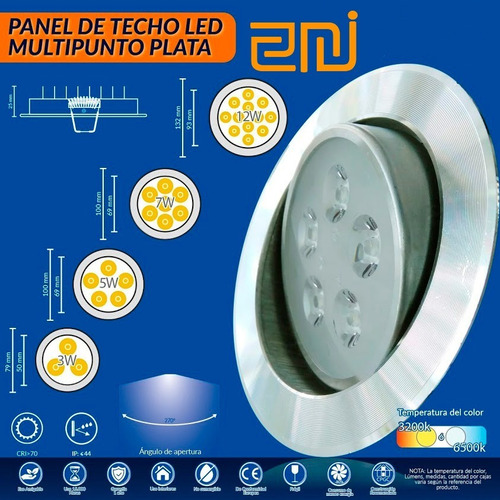 Bala Led 5w Multipunto Blanca O Satin Importada Pack X 5
